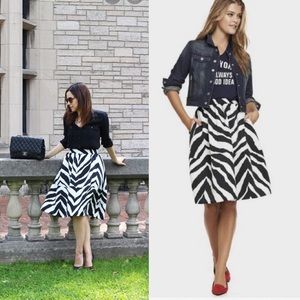 express zebra skirt